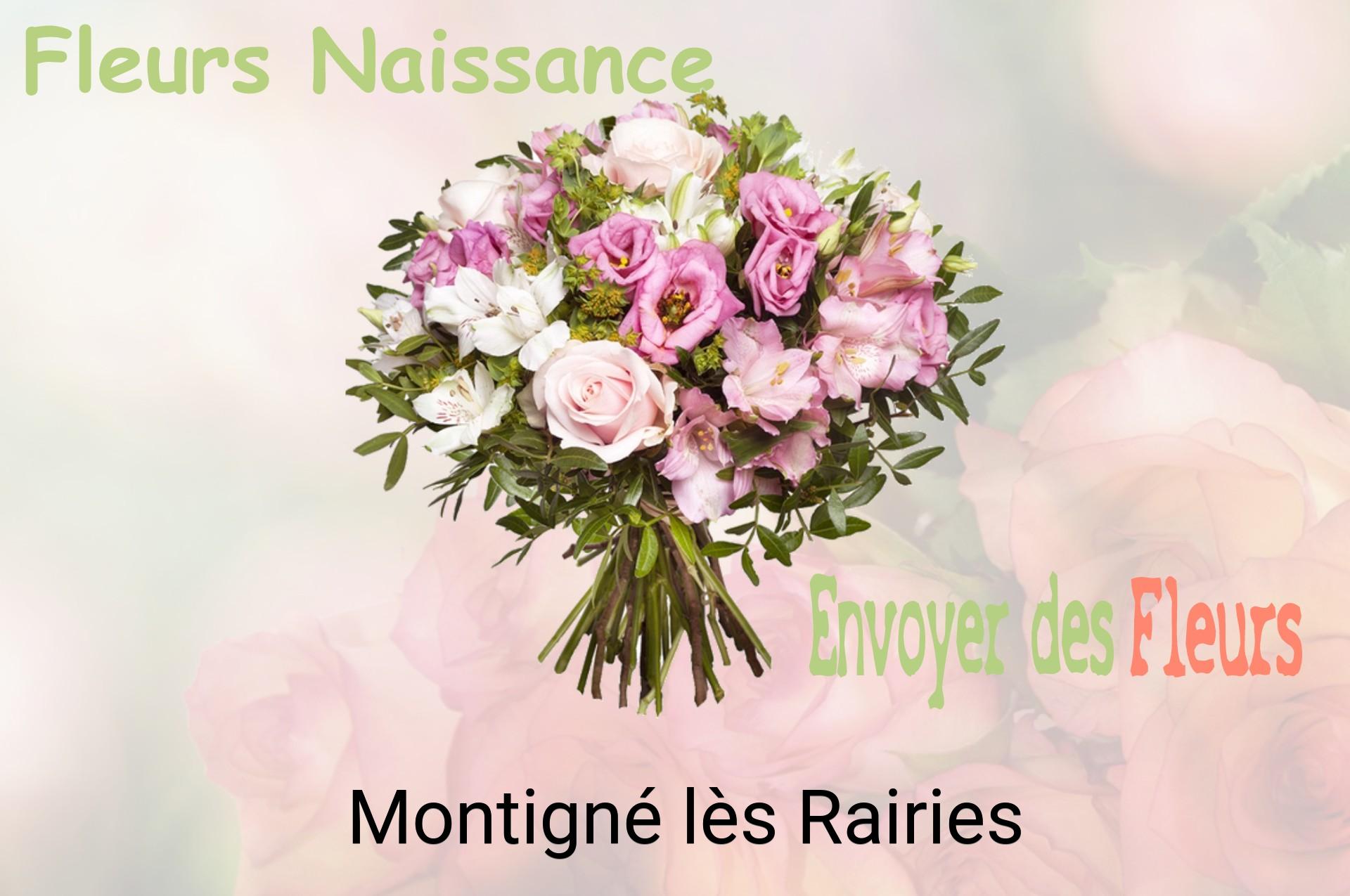 Bouquet de fleurs de naissance livré à Montigné-lès-Rairies