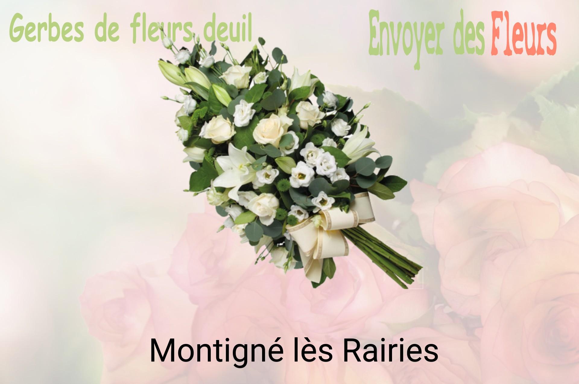 Gerbe de fleurs de deuil livrée à Montigné-lès-Rairies
